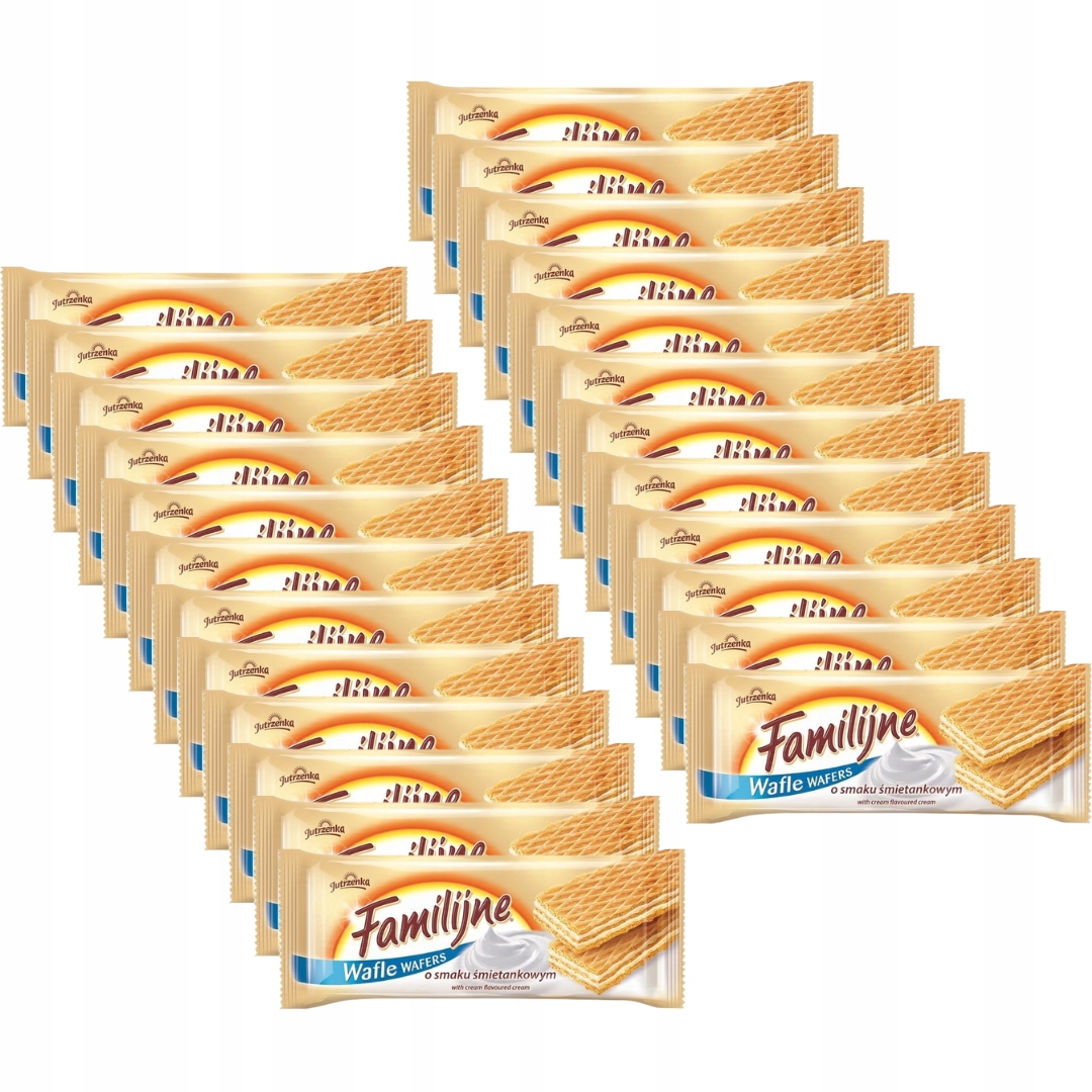 Levně Rodinné oplatky s smetanovou příchutí 180 g x 24 kusů