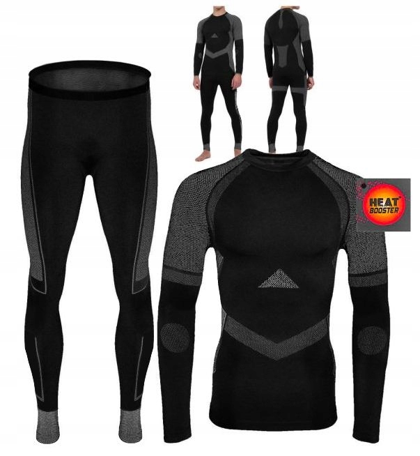 Termoaktivní bezešvé elastické spodní prádlo komplet Heat Sport XL XXL