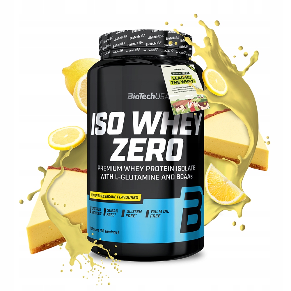BioTech Iso Whey Zero 908 g Izolát Bílkoviny Redukovaná laktóza Wpi Sernik cy