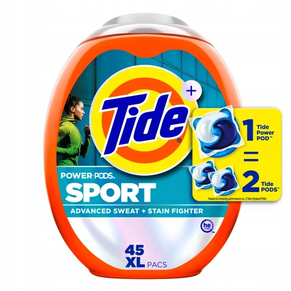 Levně Tide 4v1 Sport Febreze Active Fresh 45 ks
