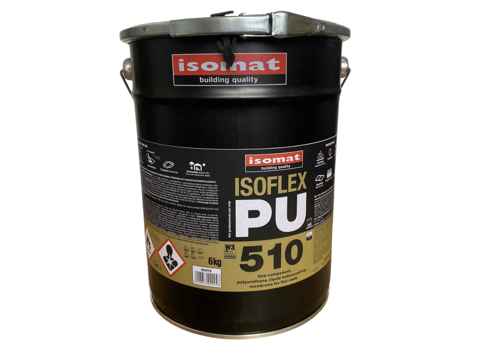 Polyuretánová hydroizolácia Isoflex-pu 510 terasy Kamenný koberec 6 kg