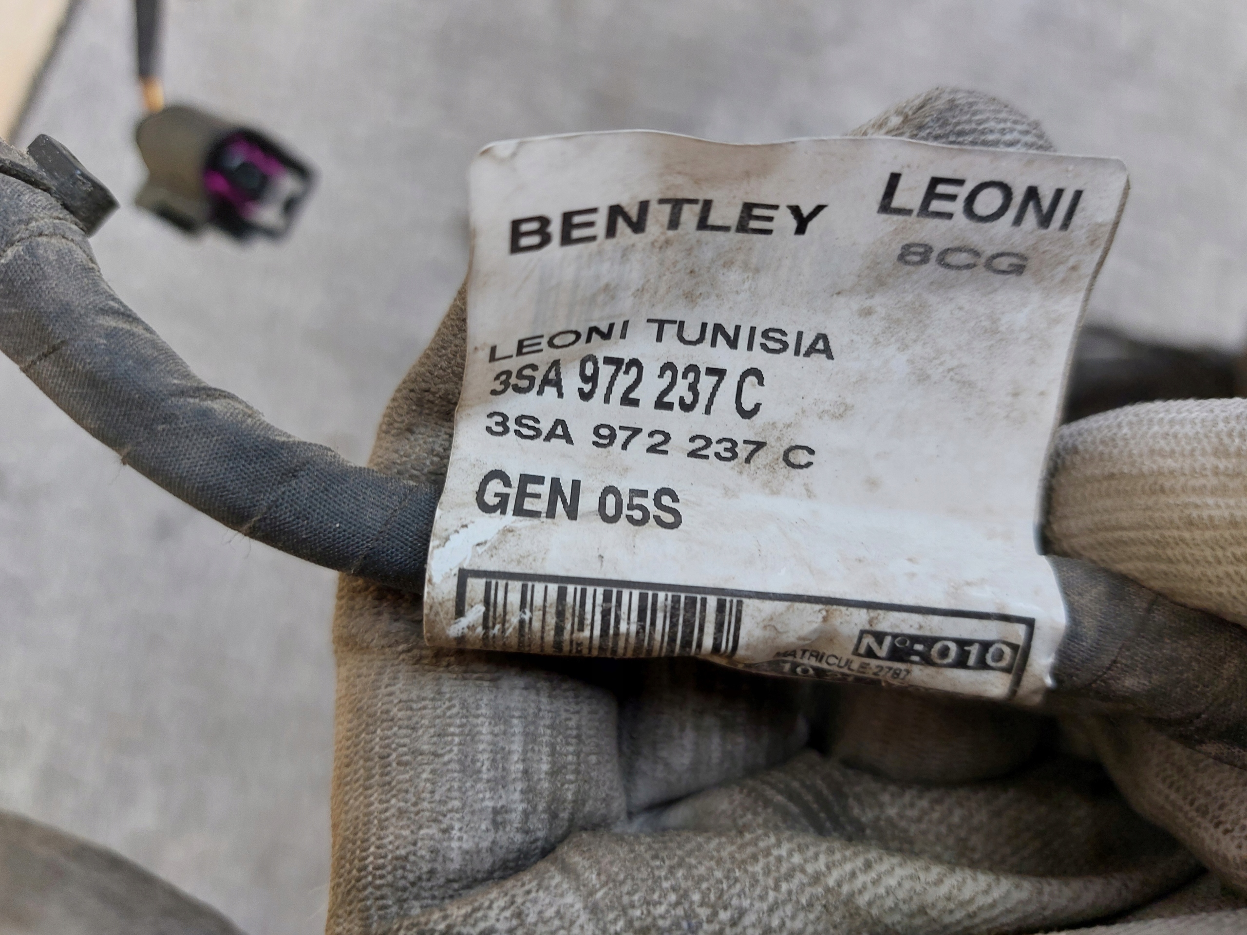 bundle of a bumper front BENTLEY CONTINENTAL GT 21r 3SA972237C