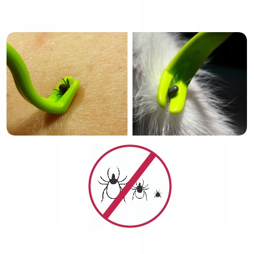 KLESZCZOŁAPKI HACZYKI DO USUWANIA KLESZCZY BRELOK POMARAŃCZOWE Stan opakowania oryginalne