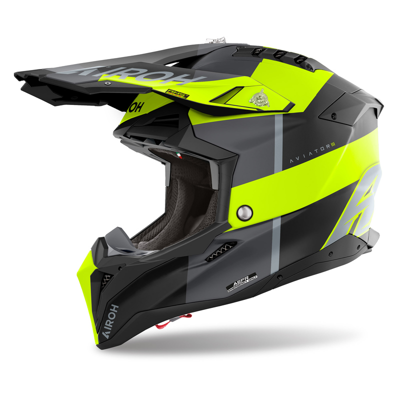 Motocyklová Prilba Airoh Aviator 3 Monarch Yellow Matt L