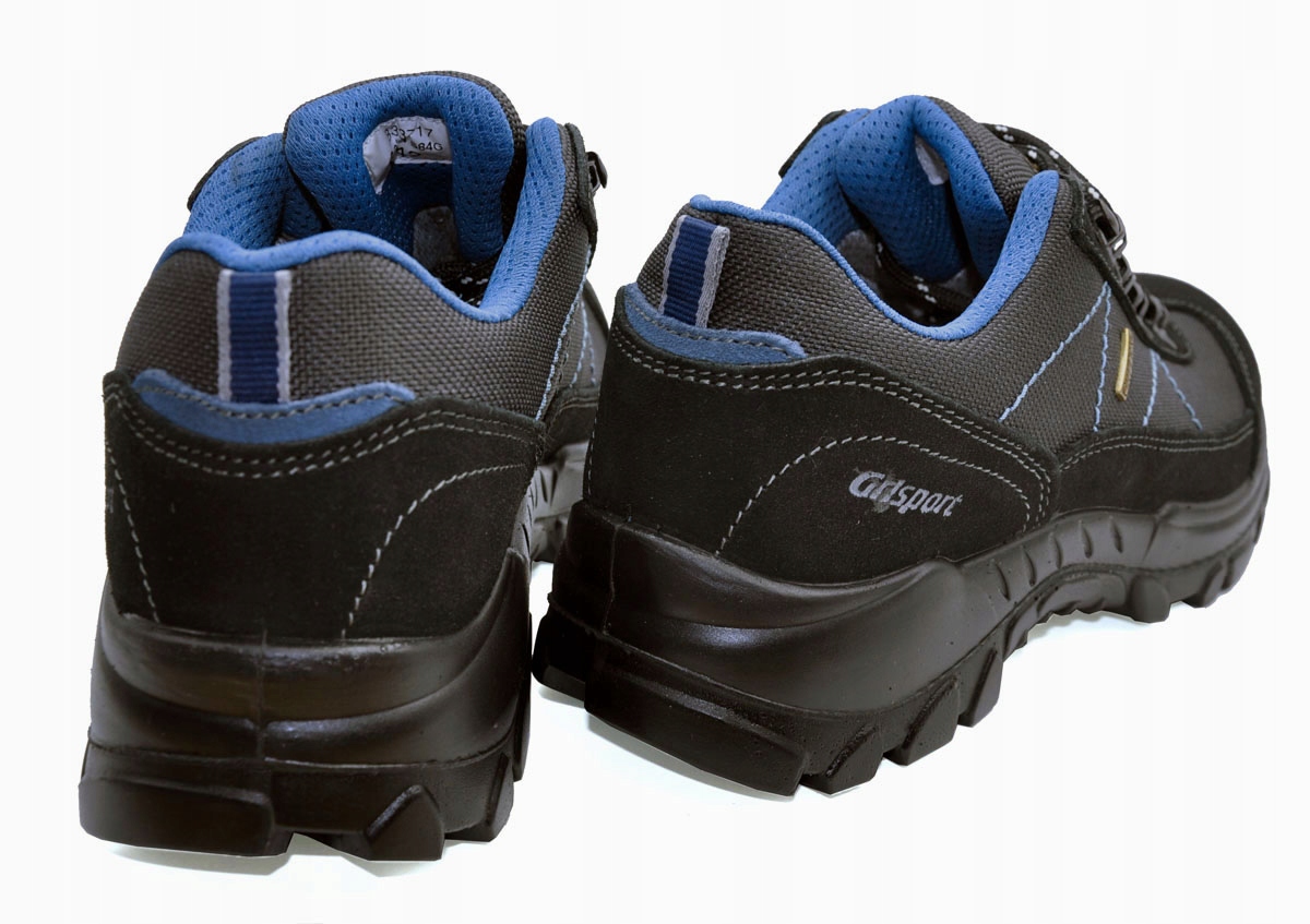GRISPORT BUTY TREKKINGOWE NERO SCAMOSCIATO 45 Górskie Marka Grisport