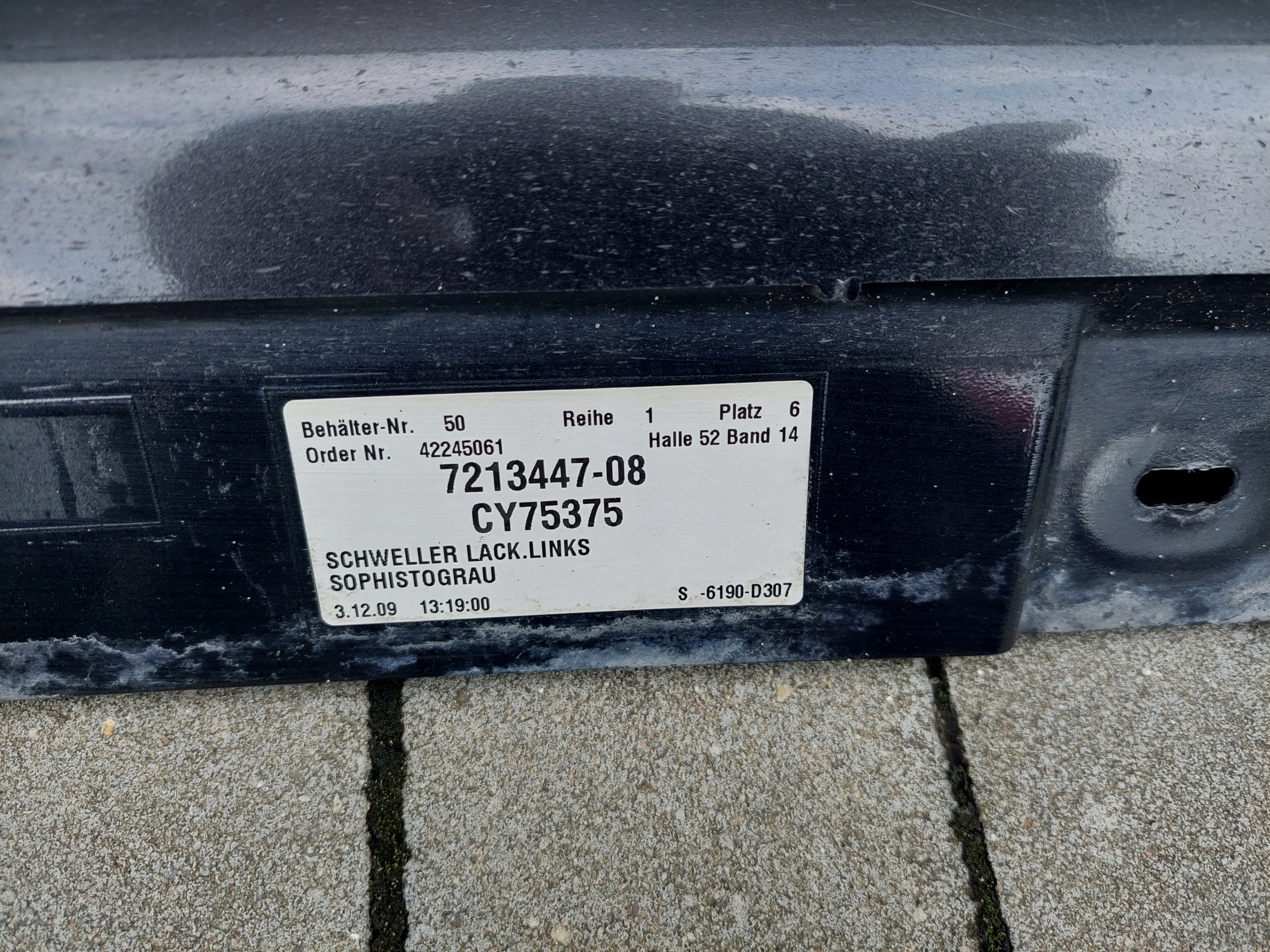 moulding threshold threshold right BMW 7 F01 A90