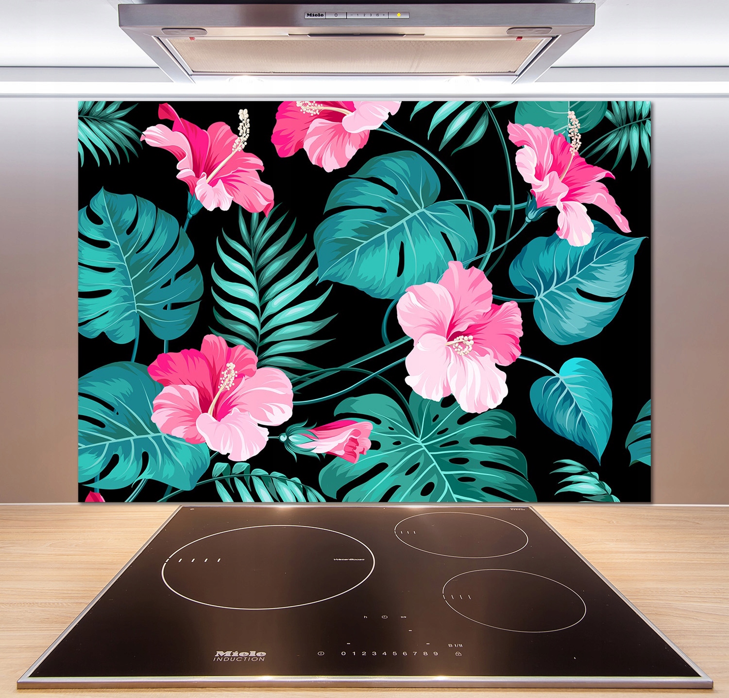 

Panel do kuchni Tropikalne kwiaty 100x70 cm + Klej