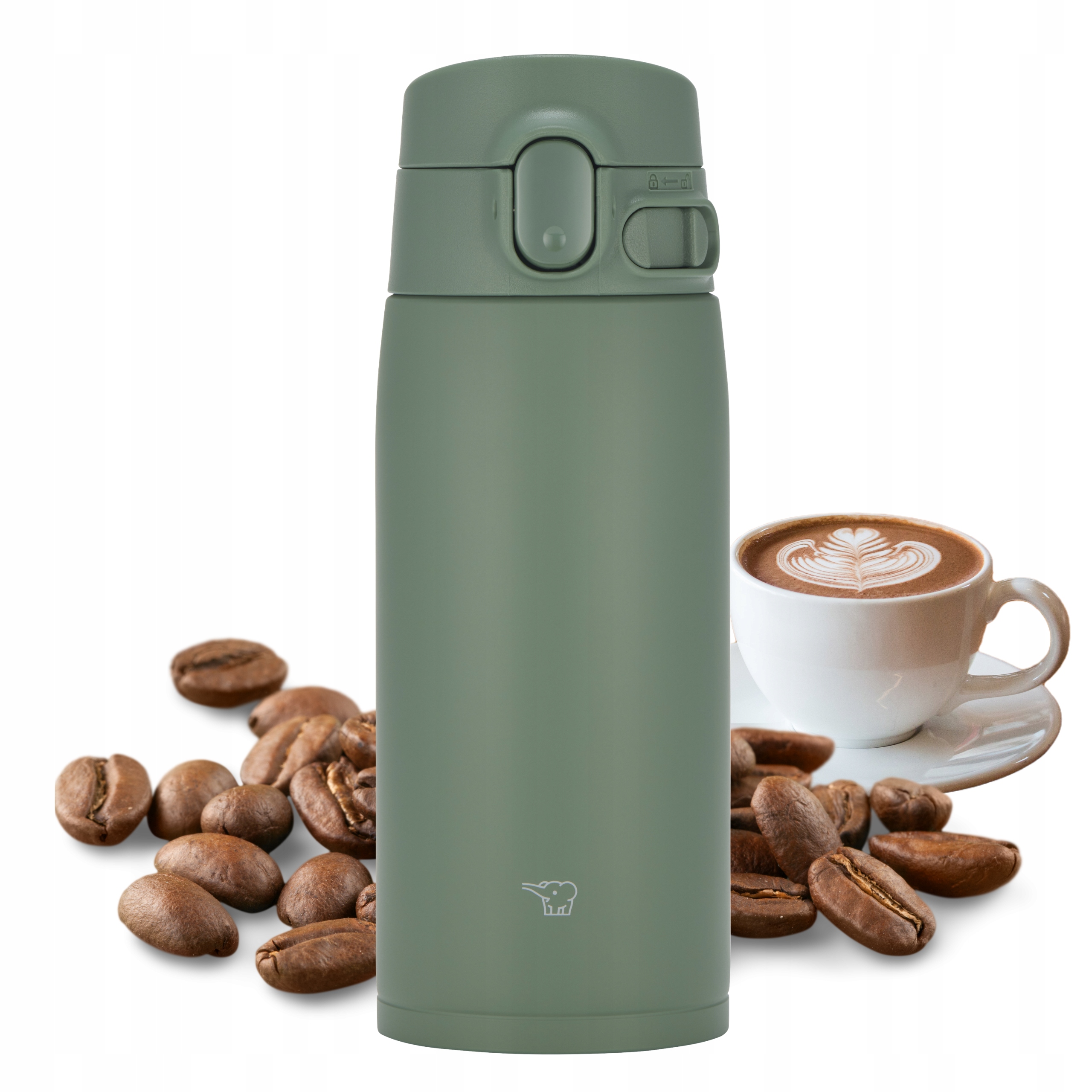 Termohrnek Zojirushi SM-VH48-GM 480 ml, zelený, termoska na kávu procházku
