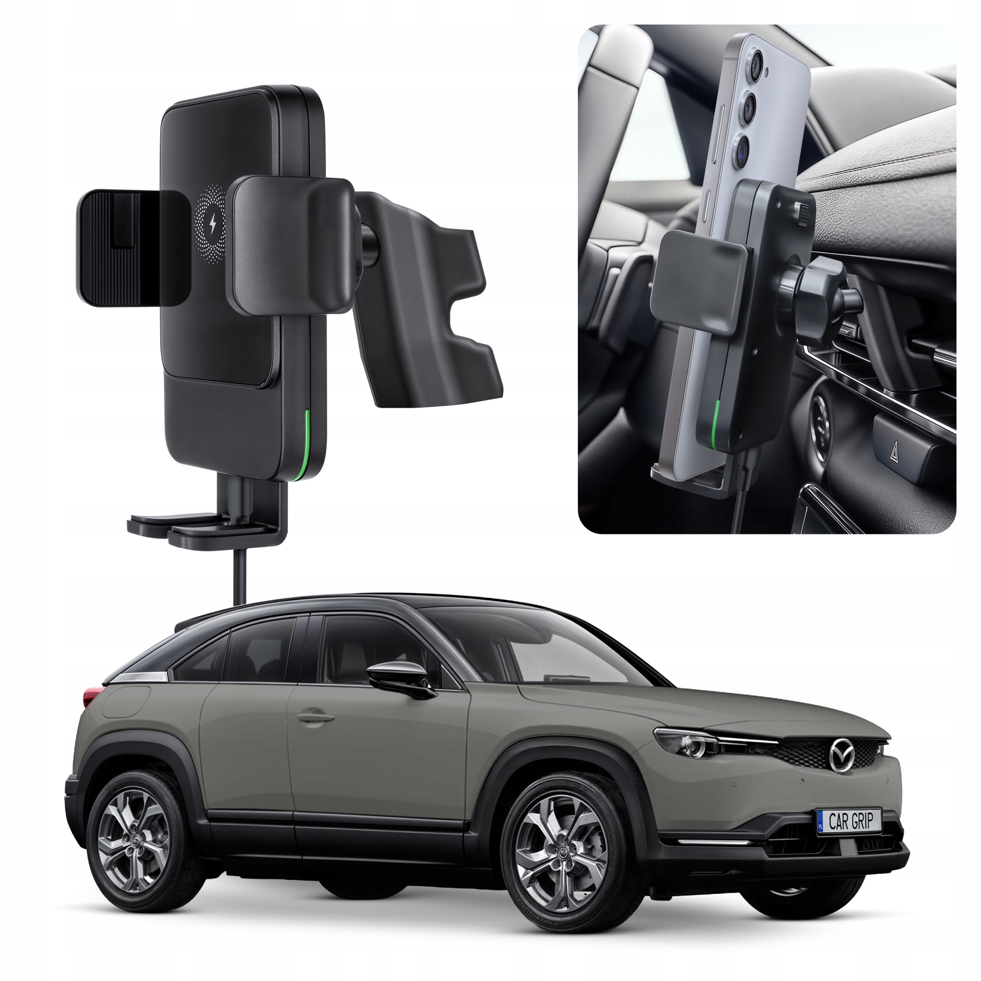 Uchwyt Grawitacyjny z ładowaniem Qc 3.0 do Mazda MX-30