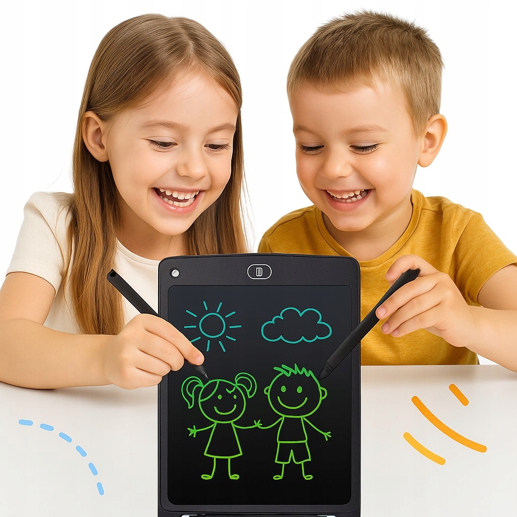 8,5” LCD táblagép rajzoláshoz és tanuláshoz gyerekeknek Fekete