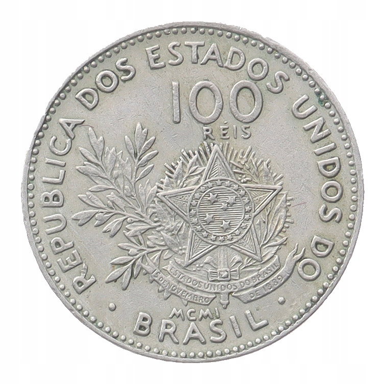 [M33160] Brazylia 100 reis 1901