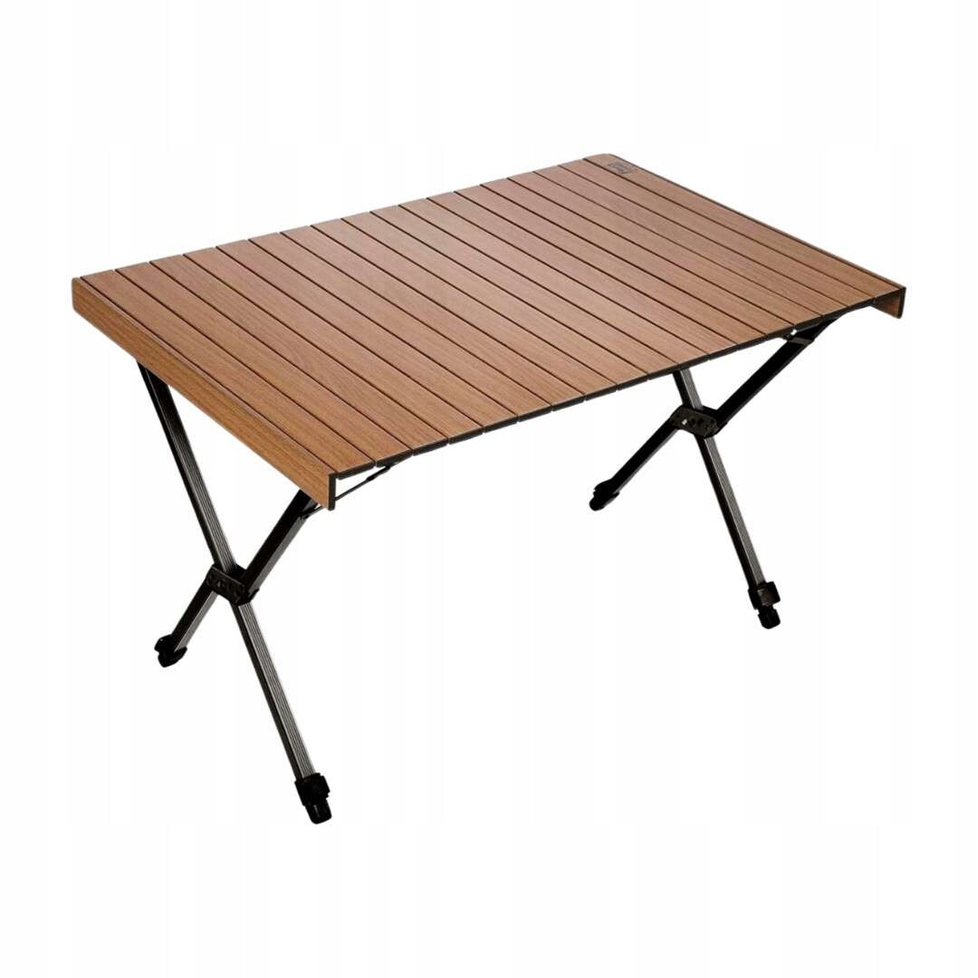 Stół turystyczny składany aluminiowy 108 cm regulowany camping