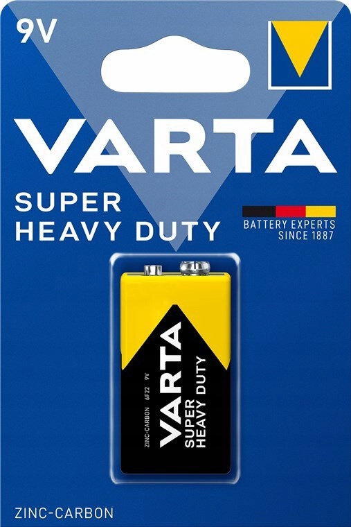 

1 x Bateria Varta Superlife 6F22 6LR61 9V 2022