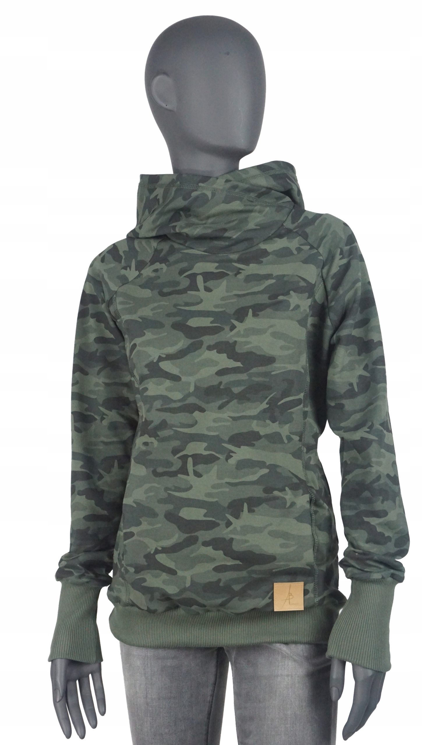 

Bluza dresowa damska z kapturem 2XL XXL moro