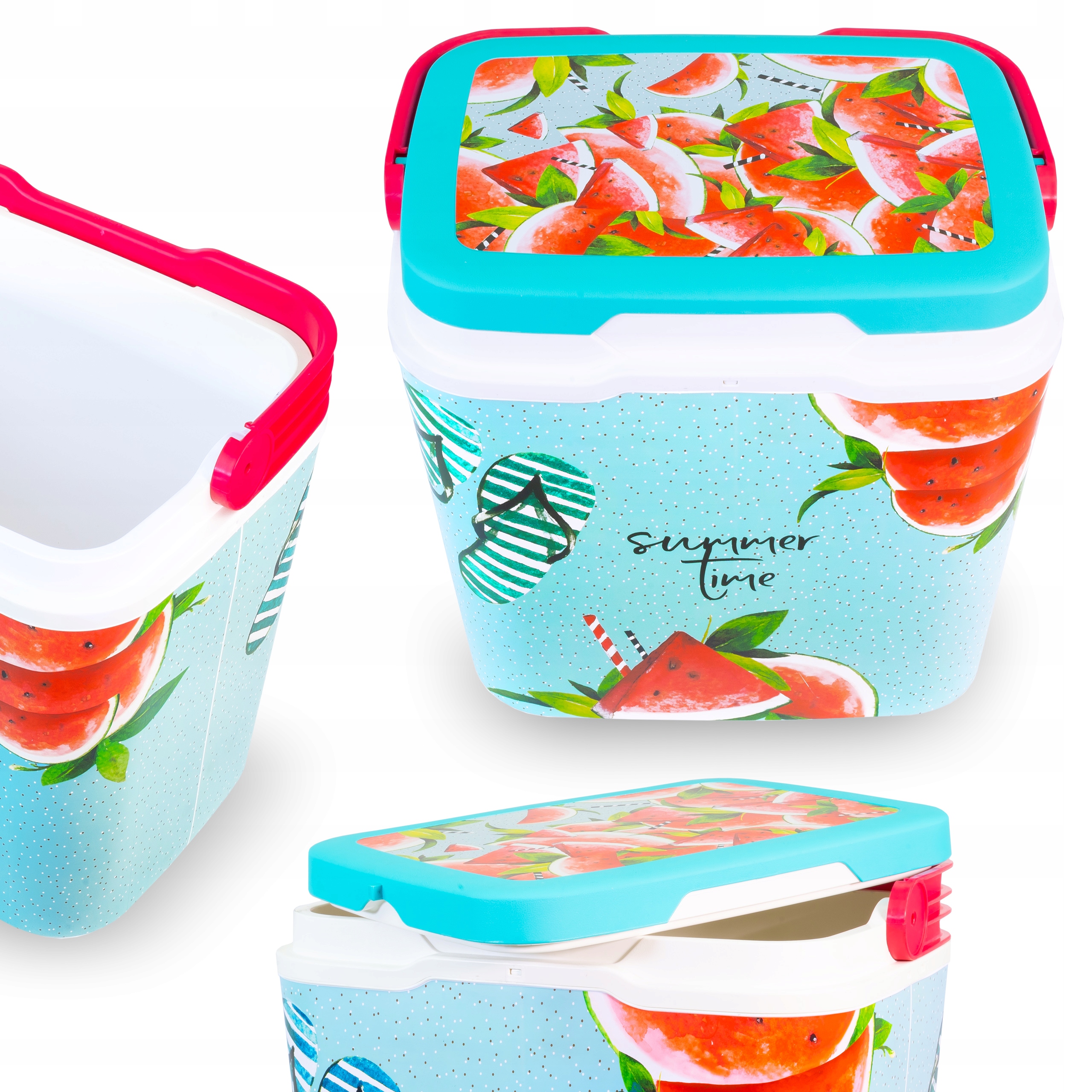 STYLOWA LODÓWKA TURYSTYCZNA PASYWNA 30L ARBUZ LATO ZIMNO TURBO CHŁODZENIE