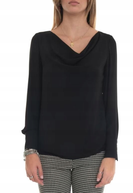 Liu Jo Černá Halenka Splývavý Výstřih (34)