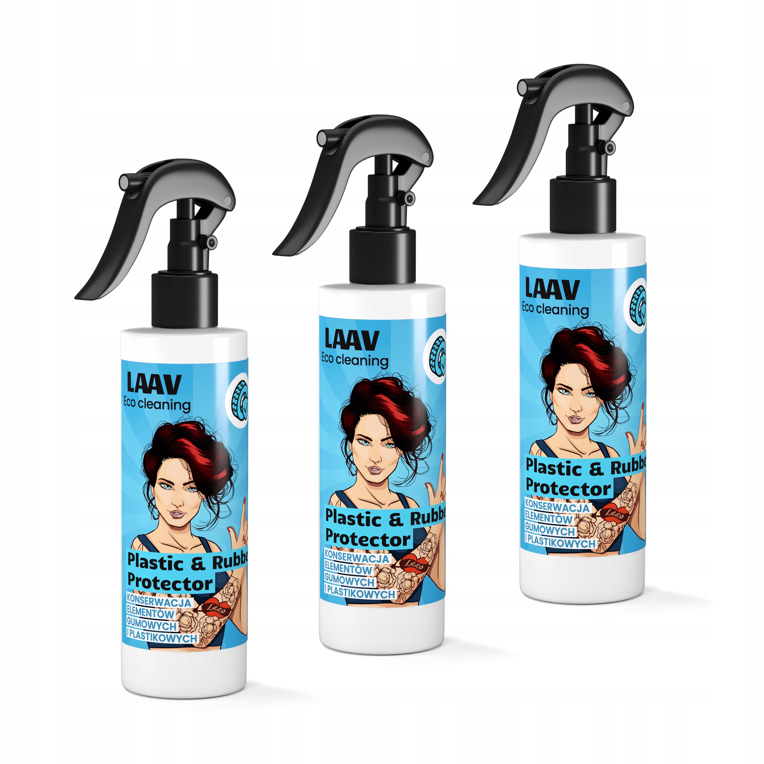 DO CZYSZCZENIA Opon Gumy Plastiku DRESSING CZERNIDŁO środek LAAV 250 ml