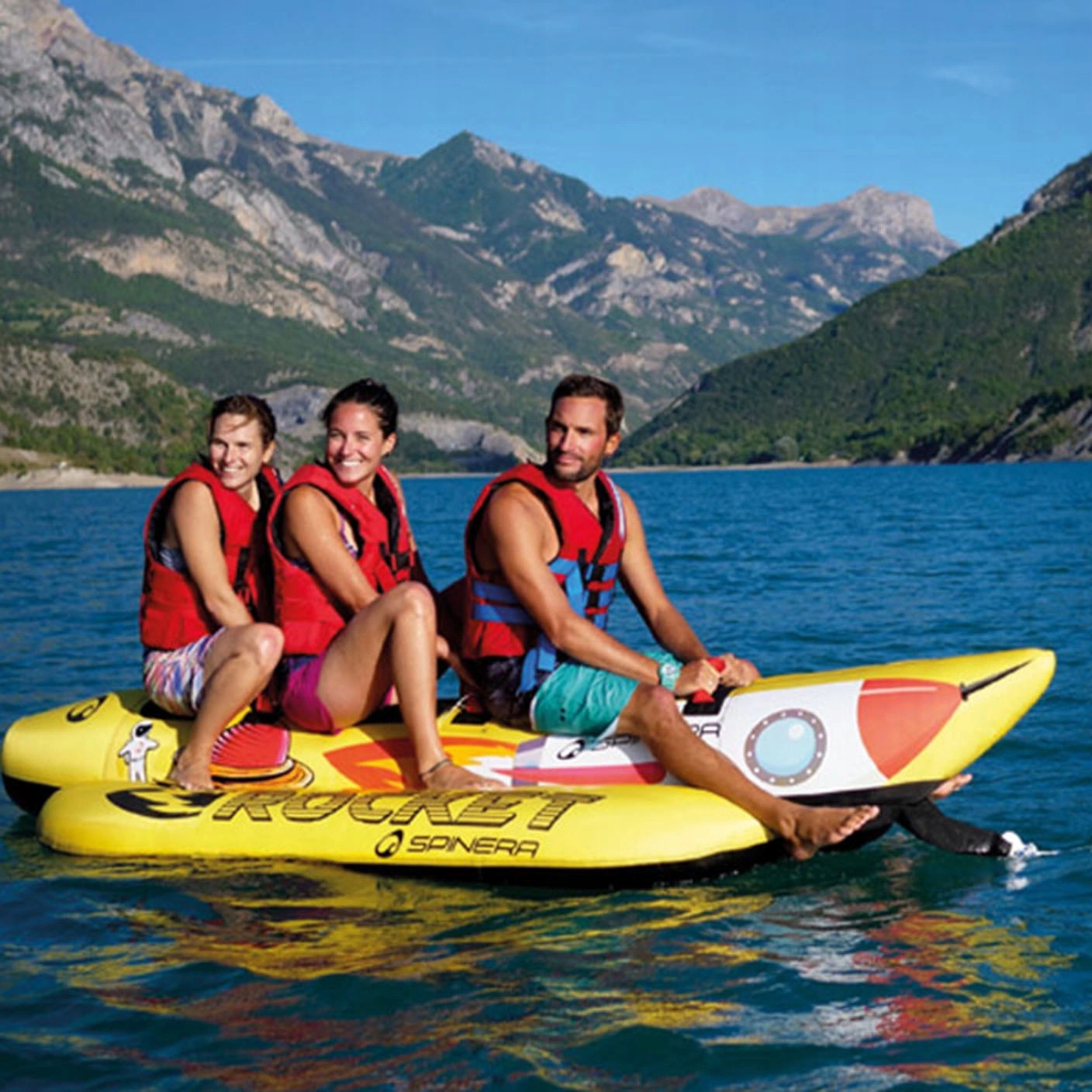 PŁYWADŁO DO HOLOWANIA ciągnięcia towable BANAN SPINERA rocket dla 3 osób Liczba osób 3