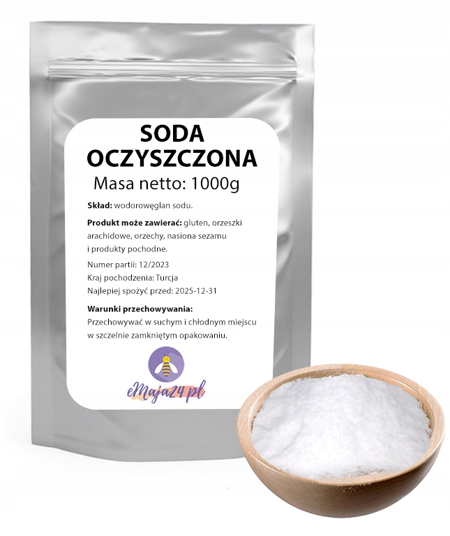 Levně Jedlá potravinářská soda hydrogenuhličitan sodný eMAJA24 1 kg