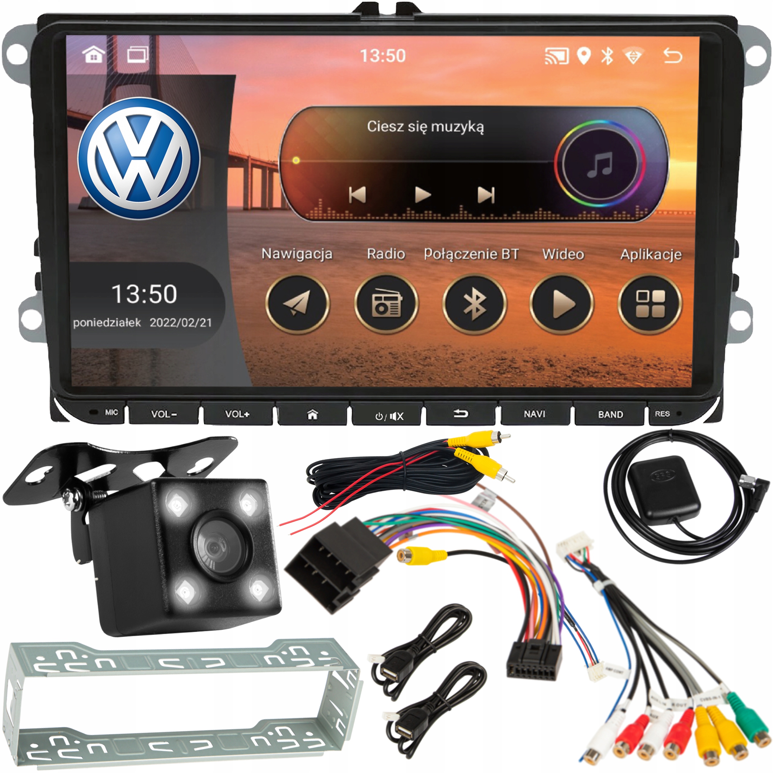 Radio Vw Eos 2006 2016 Transporter T5 Lift 2009 2015 Amarok 2010 2020