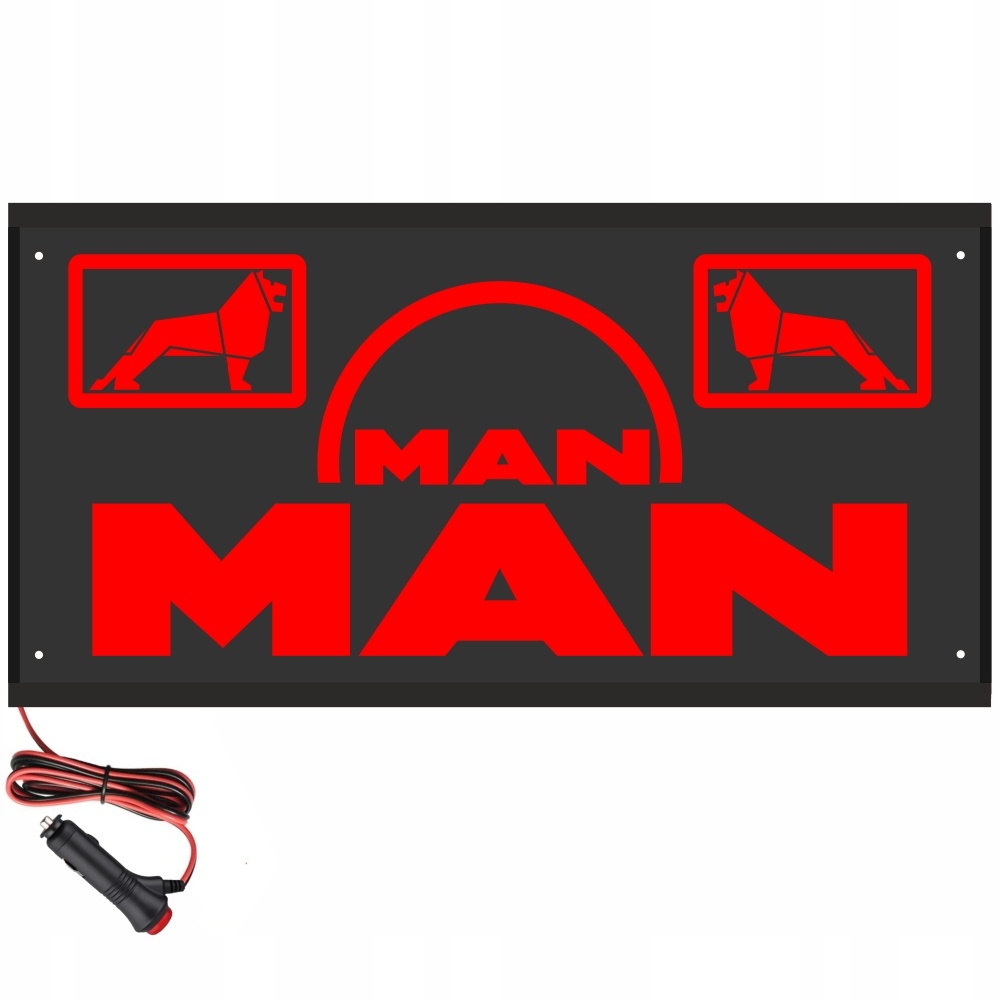 Tabuľa 60x30 na zadnú stranu nad posteľ Man 24V