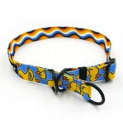 Levně Polostahovací obojek s kačenkami Ducky Duck M/L