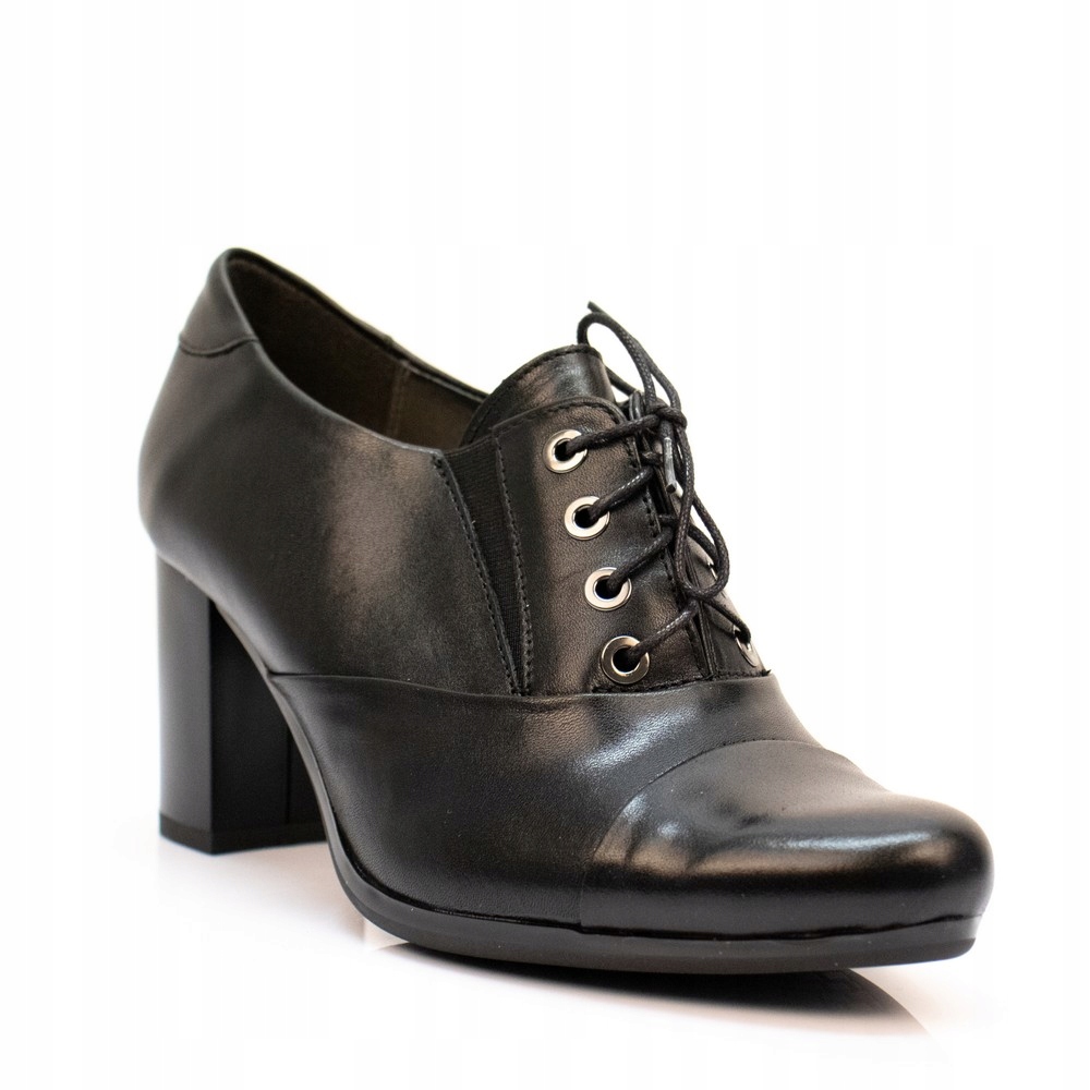 

Grodecki 1312 czarne półbuty sznurowane skórzane 6