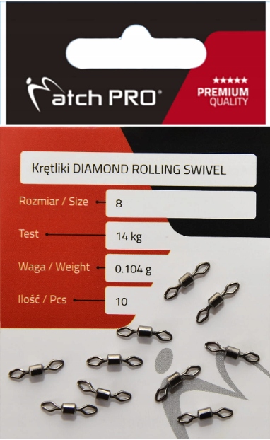Krętliki Wędkarskie MatchPro Nr 14 Rolling 4 kg