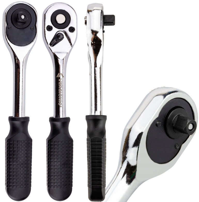 Grzechotka 3/8'' 200 mm Klucz Nasadowy Do Kluczy Nasadowych Vergionic