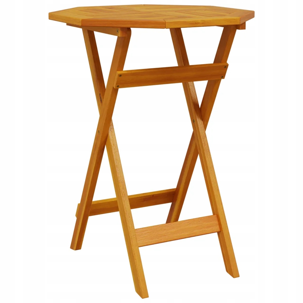 Skládací zahradní stůl z masivního akáciového dřeva, 60 x 75 cm