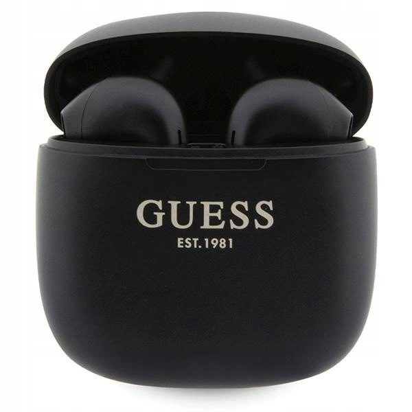 Słuchawki Bluetooth Guess Classic Est Logo Tws stacja dokująca czarne