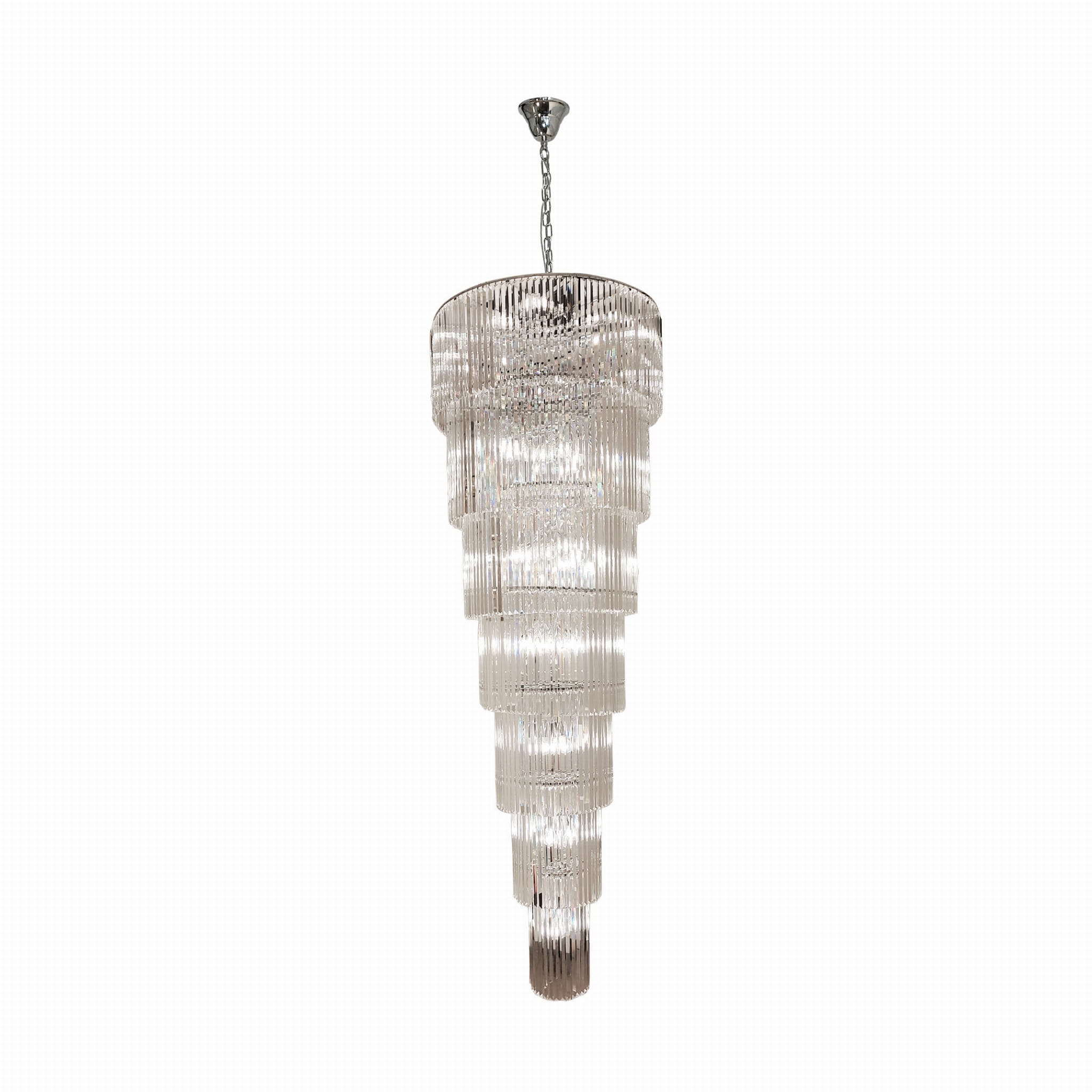 Lampa wisząca szklany żyrandol Luxe Chrom 18006-69-CHR Zuma Line