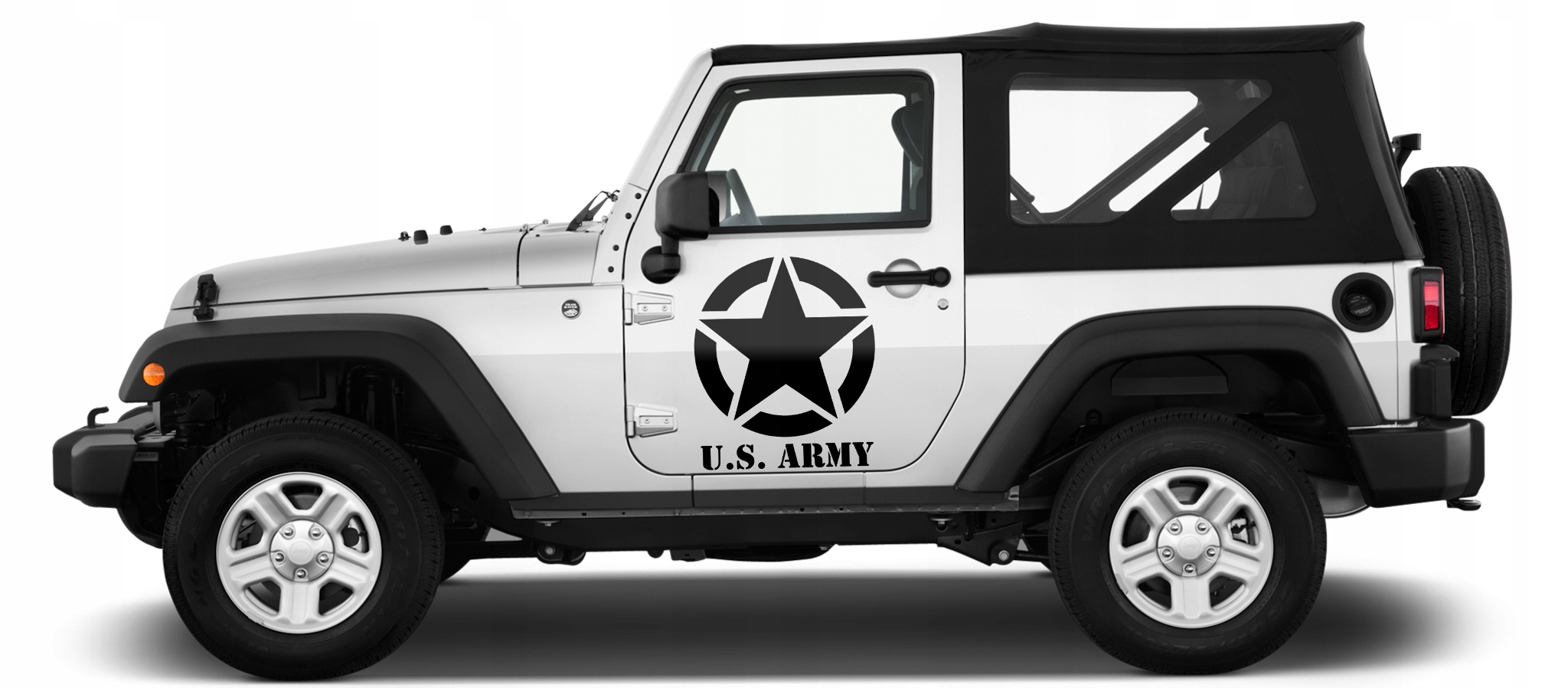 NAKLEJKA samochod GWIAZDA JEEP 60x70cm 2 sztuki Producent Inny