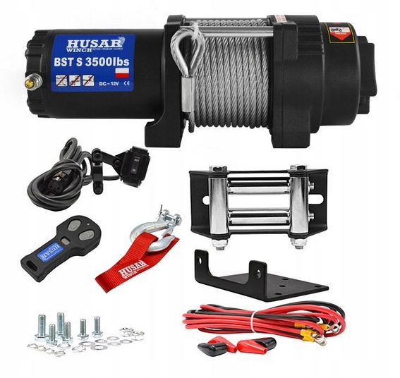 Elektrický lanový navijak Husar Winch 1587 kg 12 m