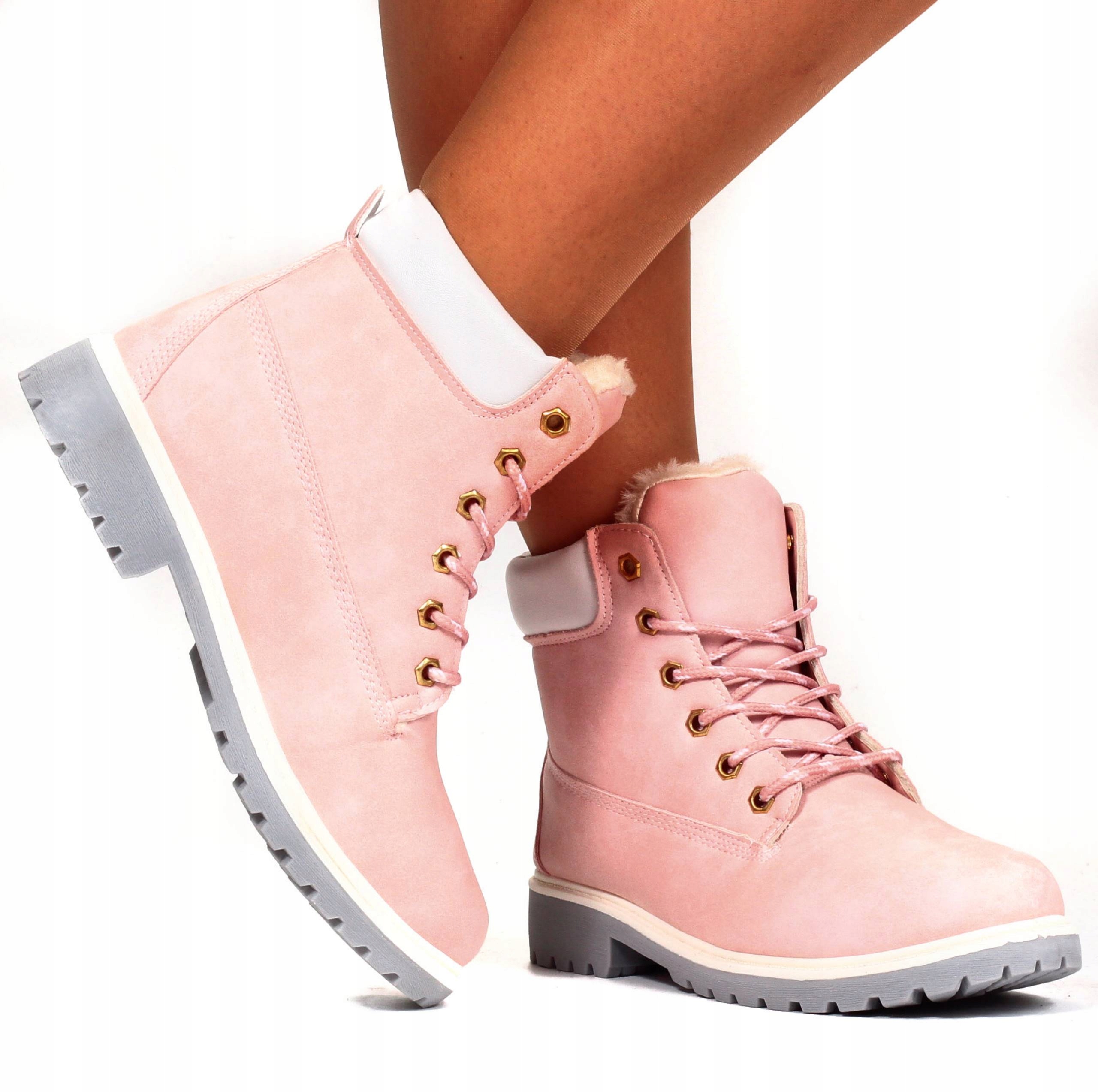 BUTY ZIMOWE TRAPERY SPORTOWE OCIEPLANE ŚNIEGOWCE Kod producenta DD1878-6PINK