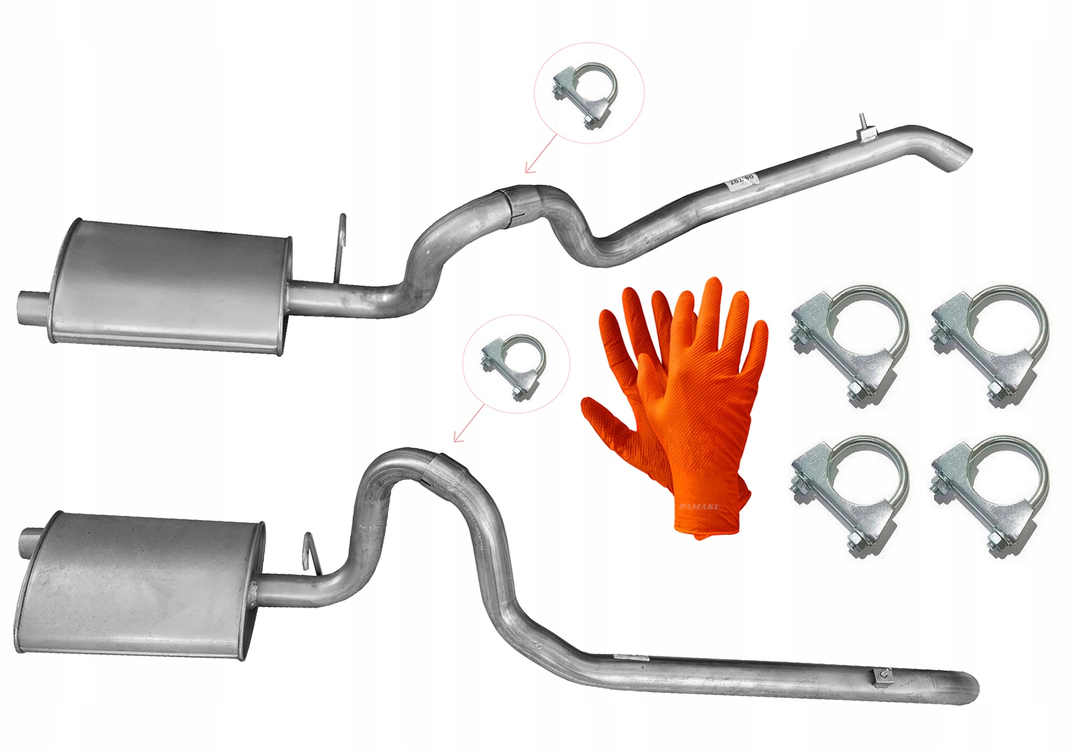 Ford Mustang 5.0 V8 Fast Back (od Roku 1968) Tlumič Levý Pravý