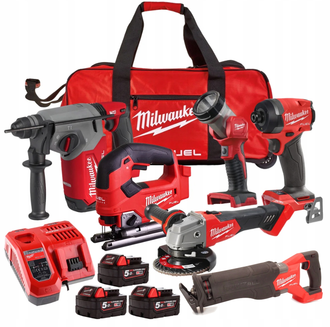 Milwaukee M18 FPP6L3-503B Zestaw elektronarzędzi Combo 4933498916