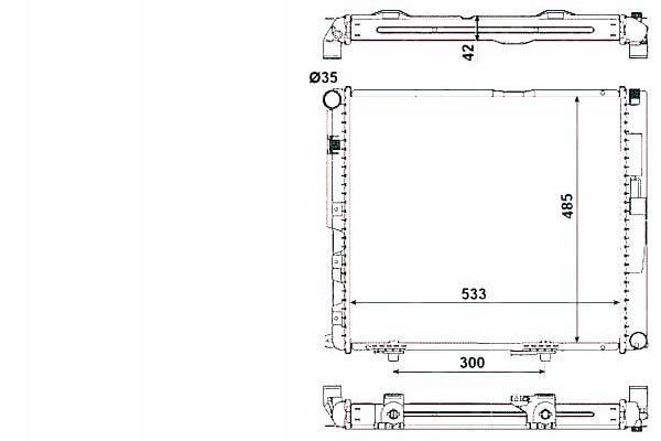 NRF CHŁODNICA MERCEDES W124 NRF Producent części NRF