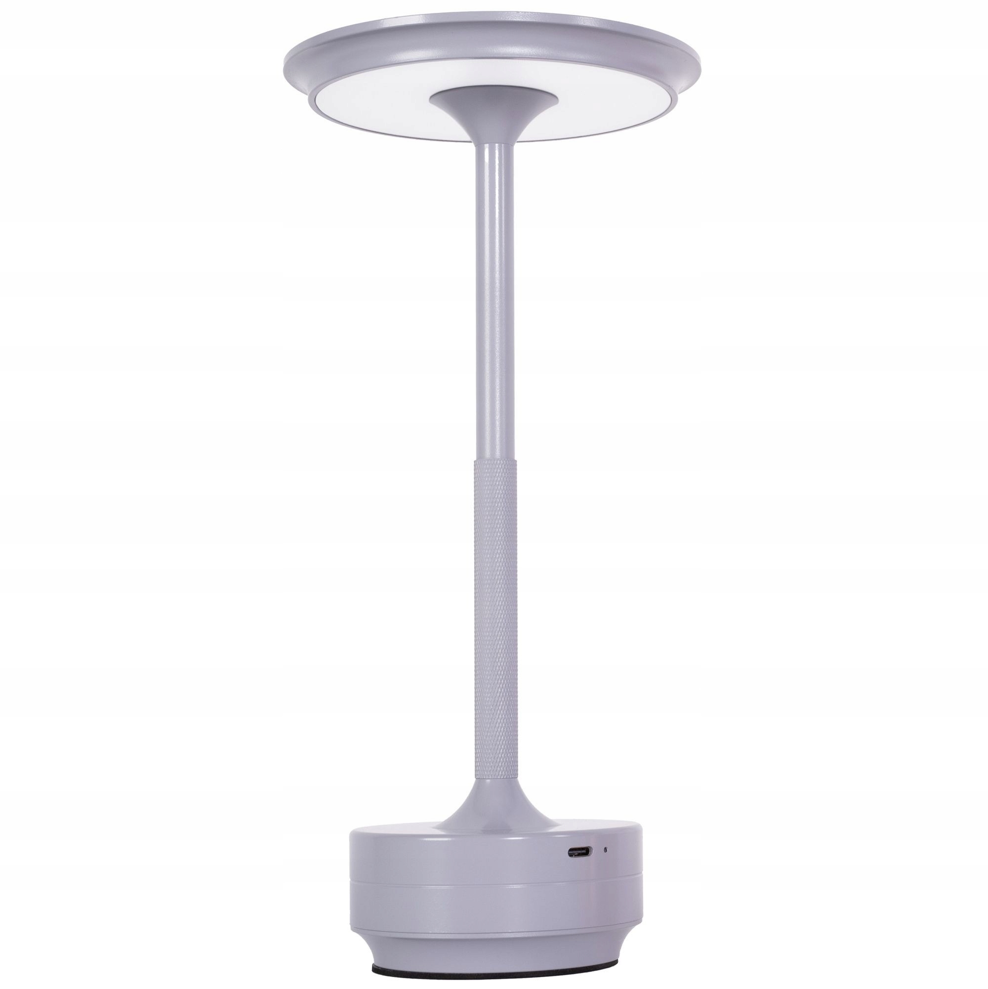 Stolná nočná lampa Usb, svetlosivá, akumulátor