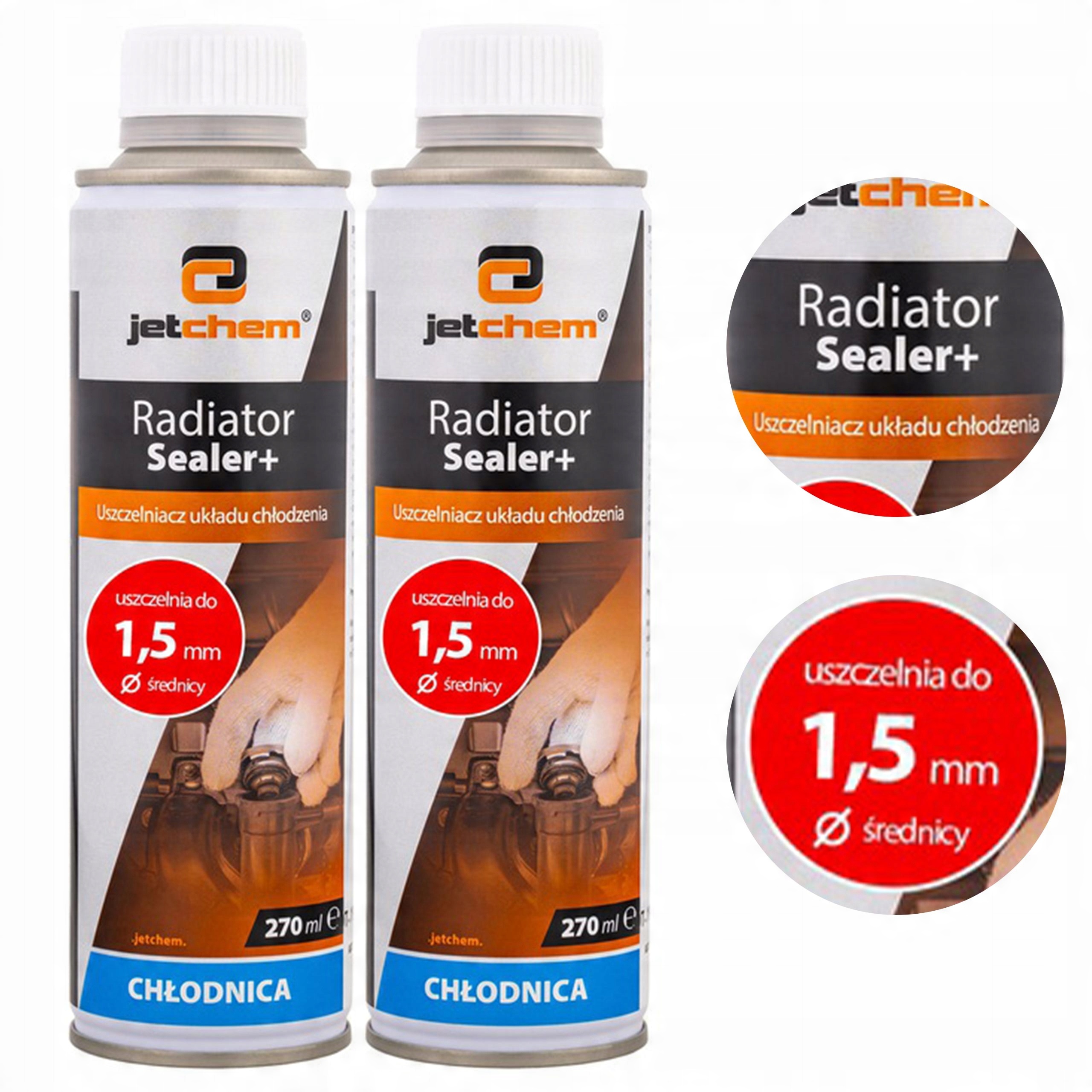 

Uszczelniacz Do Chłodnic Do 1,5 mm 2 szt. 270 ml
