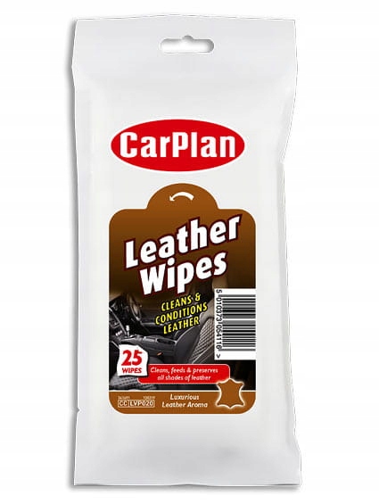 CarPlan Leather Wipes Chusteczki do tapicerki skórzanej