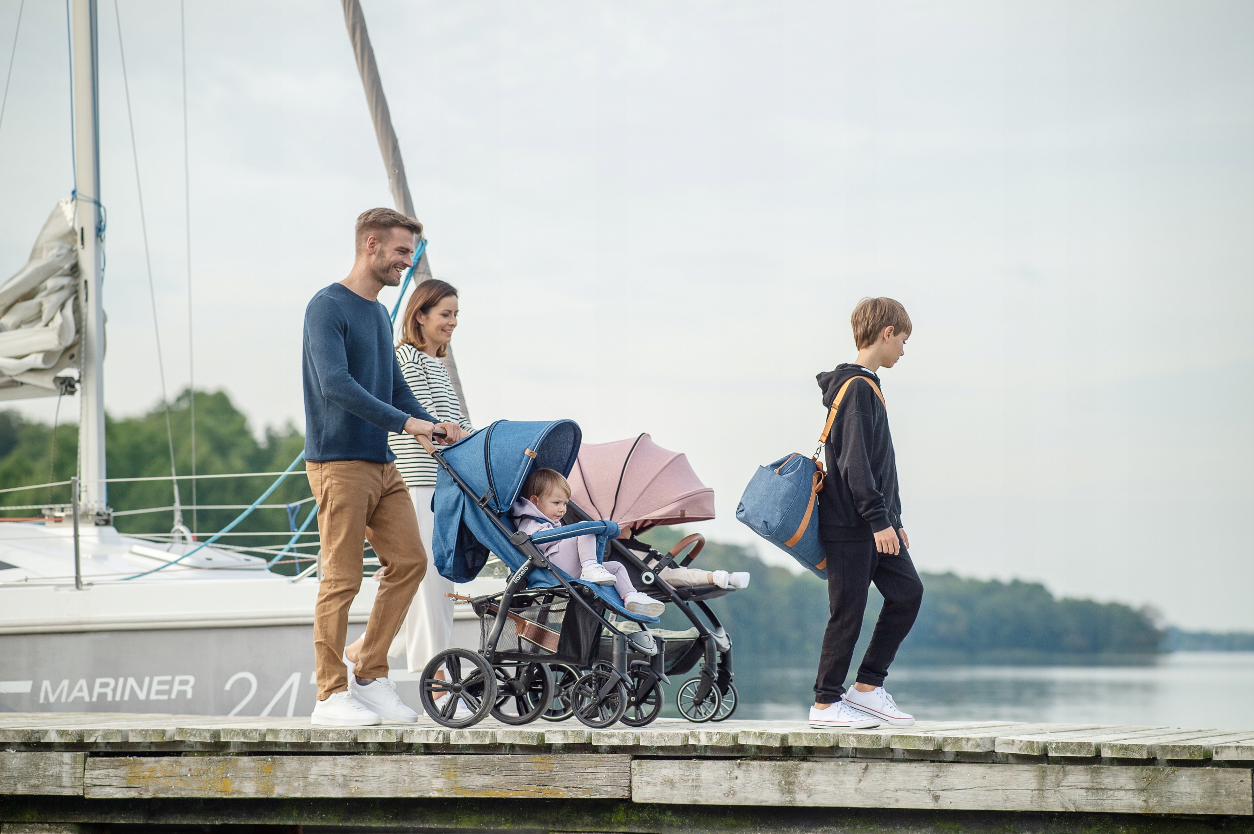 WÓZEK SPACEROWY LIONELO ANNET TOUR 22KG DUŻE KOŁA Wysokość produktu po złożeniu 45 cm