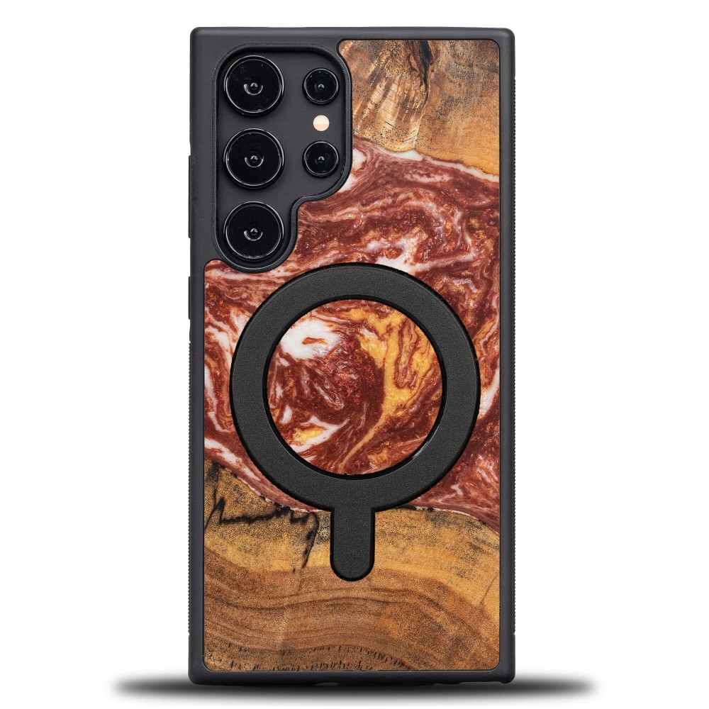 Pouzdro Bewood Unikátní pro Samsung Galaxy S24 Ultra Planety Mars s MagSafe