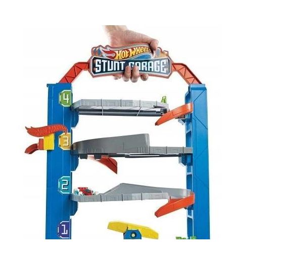HOT WHEELS CITY GARAŻ PARKING Z WINDĄ