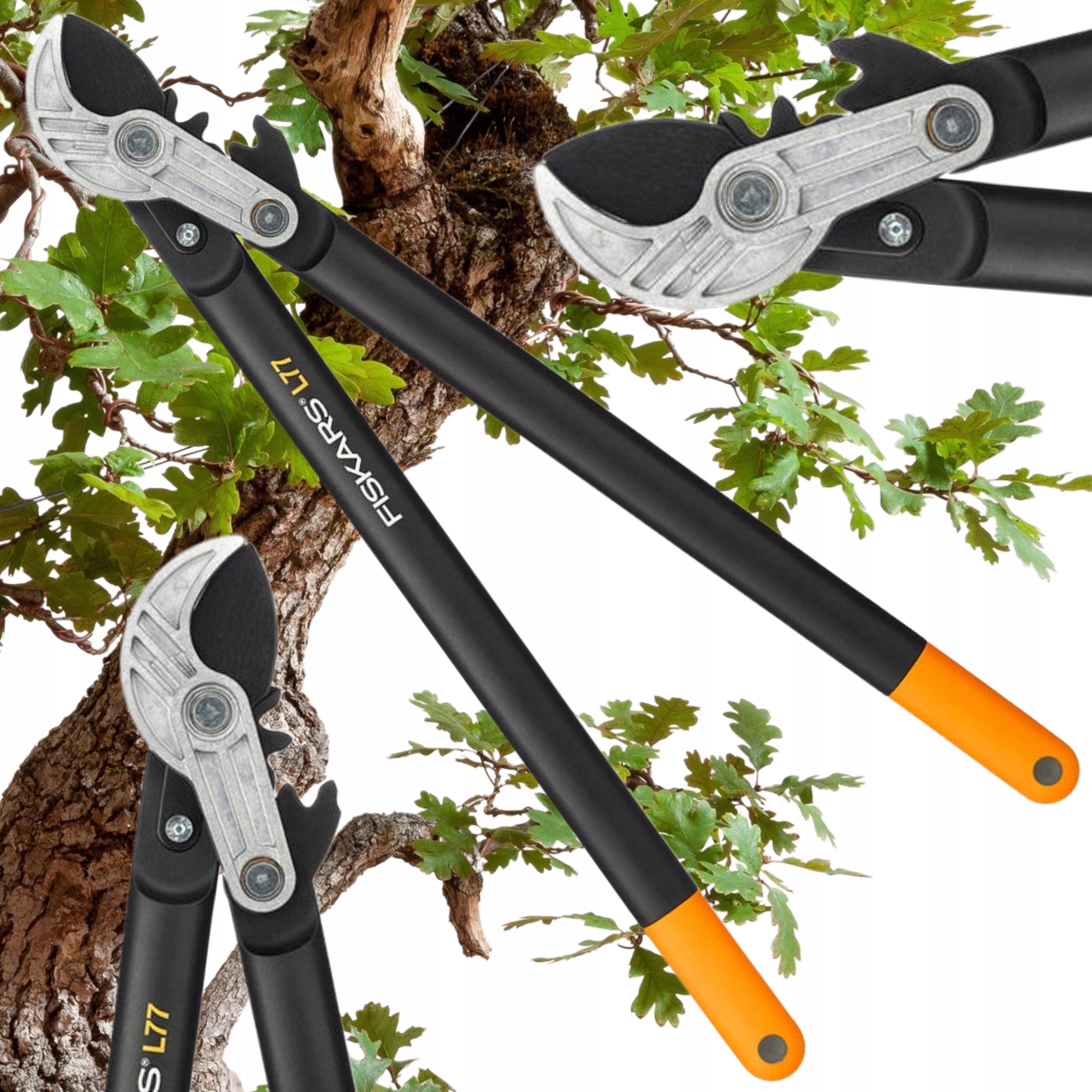 Fiskars L77 Powergear Zahradní nůžky Kovadlový Pro Silné Větve Silný 1000583
