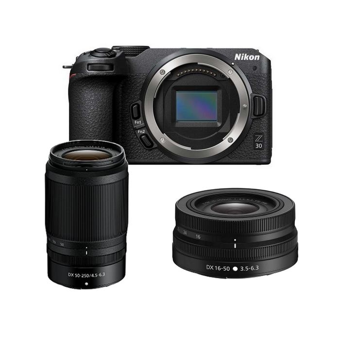 Nikon Z30 16-50mm f/3.5-6.3 Vr Objektiv Nikkor Z DX 50-250mm f/4.5-6.3 Vr