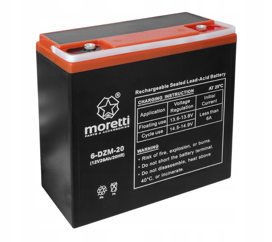 

Akumulator Moretti 6-DZM-20 12V