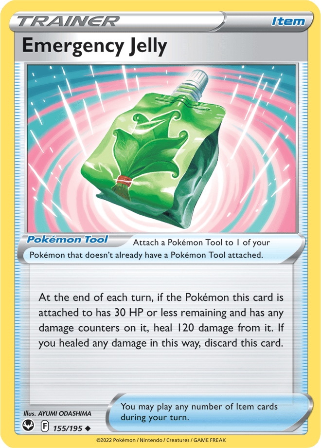 Oryginalna Karta Pokemon Emergency Jelly (sit 155)