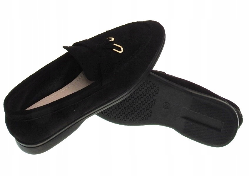 DAMSKIE ZAMSZOWE MOKASYNY M688 Black r.41 Rozmiar 41