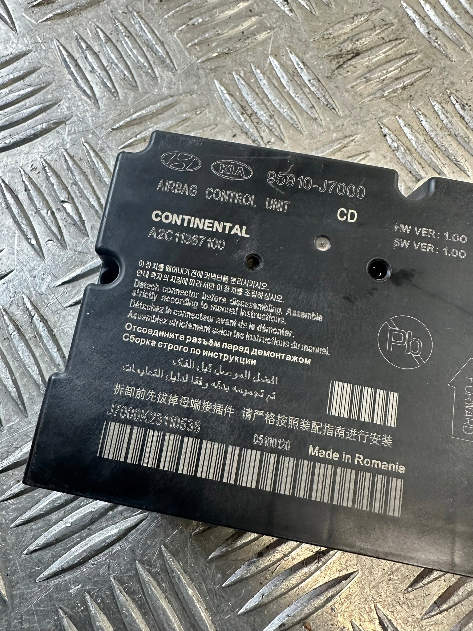 module SENSOR unité de commande électronique uce airbag KIA PRO CEED III 95910J7000